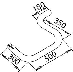 Racord evacuare (lungime:1140mm) potrivit MERCEDES