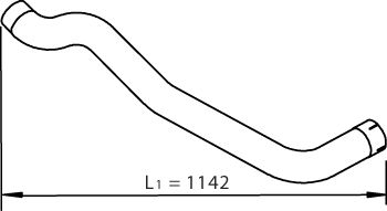 Racord evacuare (lungime:1142mm) potrivit MAN TGL I, TGM I D0834LFL40-D0836LFLAN 04.05-03.22 [2]