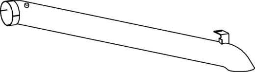 Racord evacuare (lungime:1568mm) EURO 4 potrivit MERCEDES CITARO (O 530), INTEGRO (O 550), TOURISMO (O 350); SETRA 400 OM457.934-OM457.974 01.98-