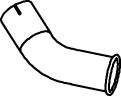 Racord evacuare (lungime:360mm) potrivit MERCEDES UNIMOG OM356.955-OM366.984 05.88-