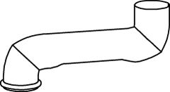 Racord evacuare (lungime:640mm) EURO 5 potrivit VOLVO FH, FH16, FM D11C330-D16G700 09.05-