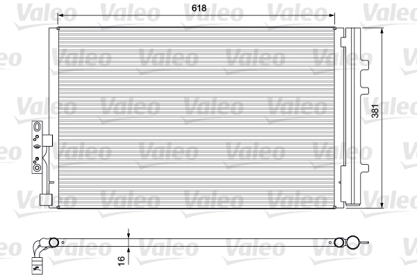 Radiator ac condensator cu uscator, aluminiu potrivit bmw x3 (e83), x3 (f25), x4 (f26) 2.0-3.0d 09.07-03.18