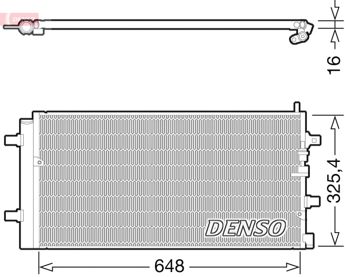 Radiator AC condensator cu uscator potrivit AUDI A6 C5, ALLROAD C5 1.9D 2.5D 04.97-08.05