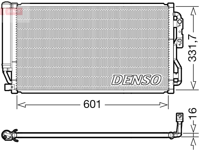 Radiator AC condensator cu uscator potrivit BMW 4 (F32, F82), 4 (F33, F83) 3.0 03.14-