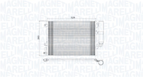 Radiator AC condensator cu uscator potrivit DACIA LOGAN, LOGAN EXPRESS, LOGAN MCV, SANDERO; RENAULT CLIO II, LOGAN I, THALIA I, THALIA II 1.0ALK 1.4 1.6 09.98-