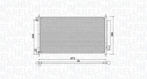 Radiator AC condensator cu uscator potrivit HONDA CIVIC IX 1.8 02.12-
