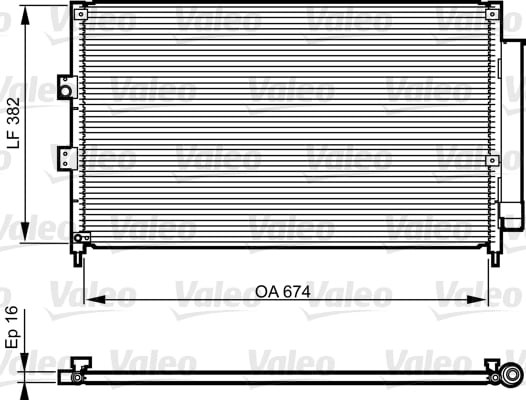 Radiator AC condensator cu uscator potrivit HONDA CIVIC VIII 1.3H 1.4 09.05-