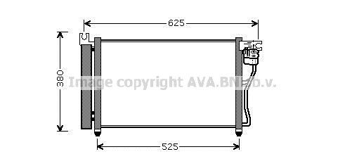 Radiator ac condensator cu uscator potrivit hyundai accent iii 1.5d 11.05-11.10