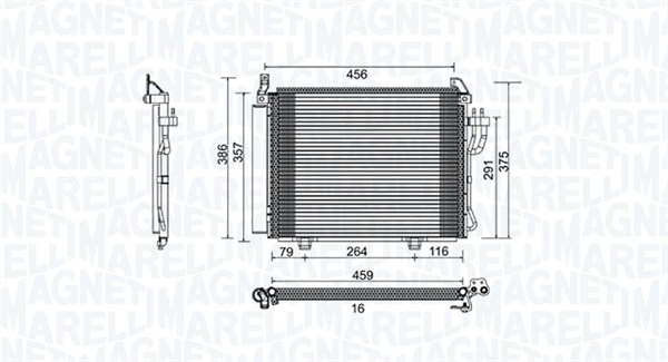 Radiator AC condensator cu uscator potrivit HYUNDAI I10 I 1.0 1.1 1.2 01.08-12.17