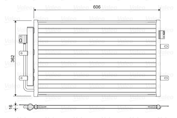 Radiator AC condensator cu uscator potrivit IVECO DAILY V 2.3D 3.0D 09.11-02.14