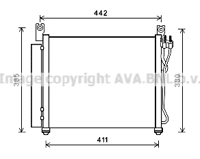 Radiator ac condensator cu uscator potrivit kia picanto i 1.0-1.1lpg 04.04-09.11
