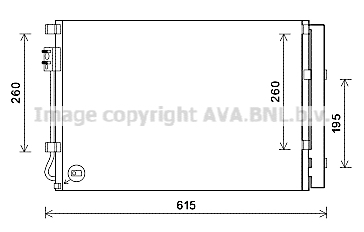 Radiator AC condensator cu uscator potrivit KIA RIO III 1.2 1.4 11.14-