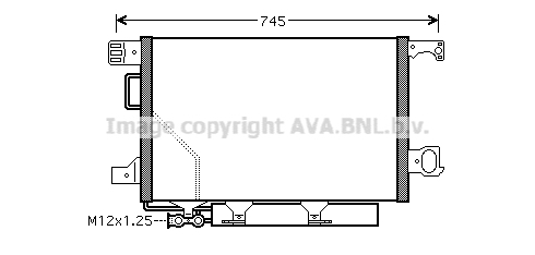 Radiator AC condensator cu uscator potrivit MERCEDES C (CL203), C T-MODEL (S203), C (W203), CLK (A209), CLK (C209) 1.8-5.5 05.00-03.10