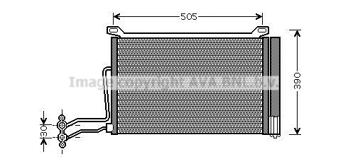 Radiator AC condensator cu uscator potrivit MINI (R50, R53) 1.4D 06.03-09.06