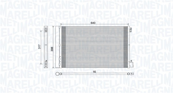 Radiator AC condensator cu uscator potrivit OPEL INSIGNIA A, INSIGNIA A COUNTRY 1.6-2.8 07.08-03.17