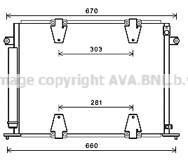 Radiator AC condensator cu uscator potrivit SUZUKI GRAND VITARA I, GRAND VITARA II 2.0D 2.7 07.01-12.08