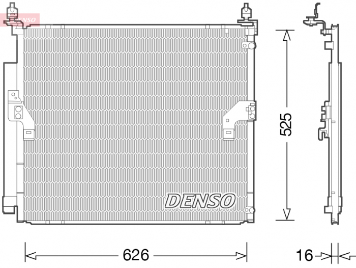 Radiator AC condensator cu uscator potrivit TOYOTA FJ CRUISER 4.0 01.06-01.18