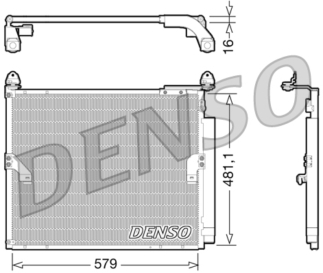 Radiator AC condensator cu uscator potrivit TOYOTA LAND CRUISER PRADO 4.0 08.09-