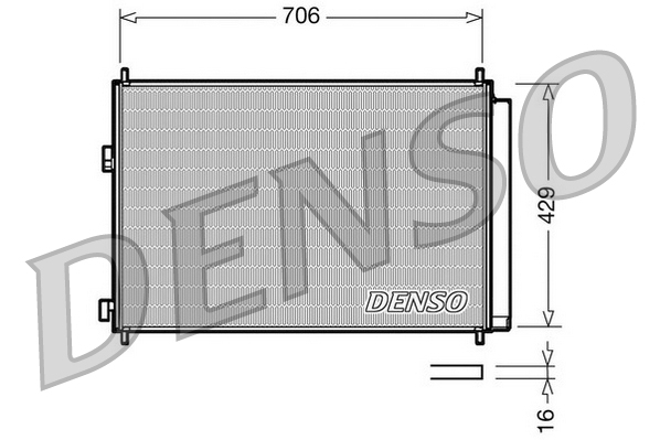 Radiator AC condensator cu uscator potrivit TOYOTA RAV 4 III 2.0-3.5 11.05-12.13