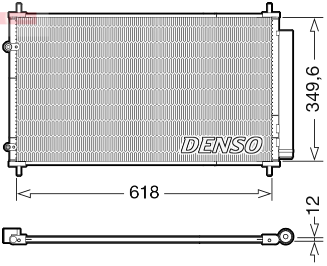 Radiator AC condensator cu uscator potrivit TOYOTA YARIS 1.5H 04.15-