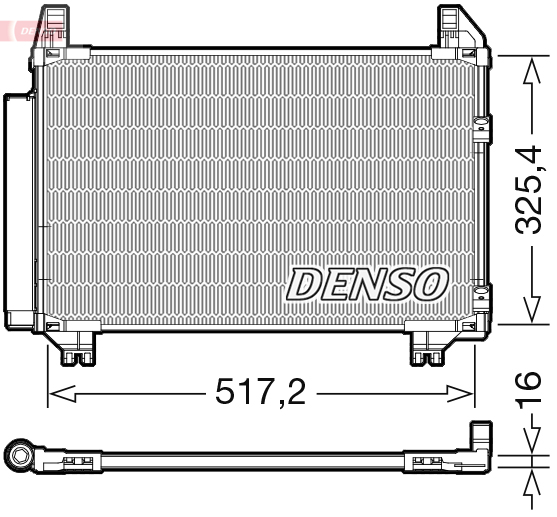 Radiator AC condensator cu uscator potrivit TOYOTA YARIS, YARIS / VIOS 1.0-1.8 2003-2013 [3]