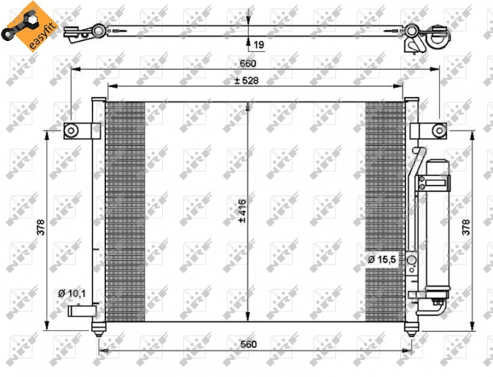 Radiator AC condensator potrivit DAEWOO Kalos (KLAS) 1.2 [4]