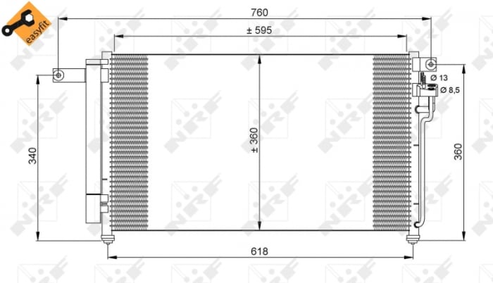 Radiator AC condensator Kia Rio II (JB) 1.4 16V