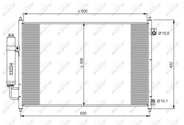 Radiator AC condensator Nissan X-Trail (T31) 2.0 DCI