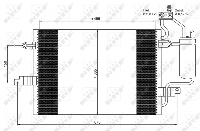 Radiator AC condensator Opel Meriva 1.4 / 1.6 16V '03- [5]