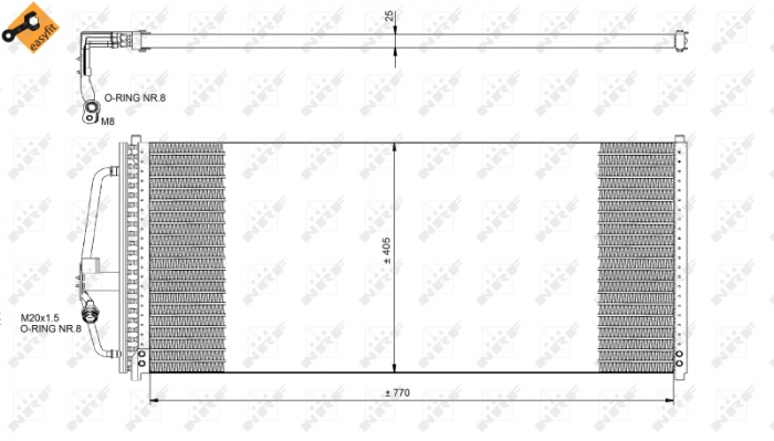 Radiator ac condensator opel sintra 2.2 16v i