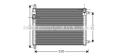 Radiator AC condensator potrivit ALFA ROMEO 166; LANCIA KAPPA 2.0-3.0 10.94-06.07