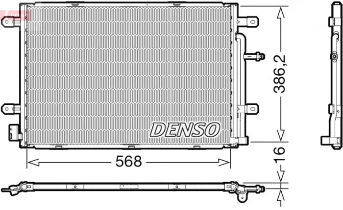 Radiator AC condensator potrivit AUDI A4 ALLROAD B8, A4 B6, A4 B7, A4 B8 2.0-4.2 03.04-05.16