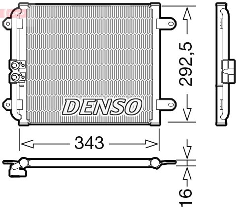 Radiator AC condensator potrivit AUDI R8, R8 SPYDER 5.2 07.15-