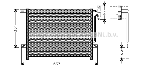 Radiator AC condensator potrivit BMW 3 (E46) 1.6-3.2 12.97-12.07