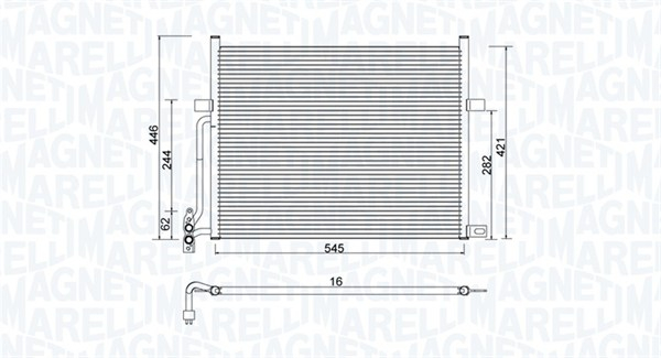 Radiator AC condensator potrivit BMW Z4 (E85), Z4 (E86) 2.0-3.2 12.02-02.09