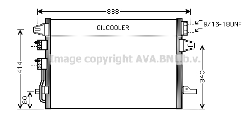 Radiator AC condensator potrivit CHRYSLER VOYAGER IV 2.4 3.3 02.00-12.08