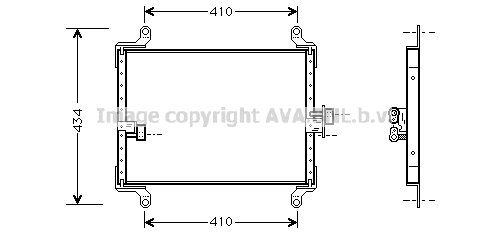 Radiator ac condensator potrivit citroen jumper; fiat ducato; peugeot boxer 1.9d-2.8d 02.94-