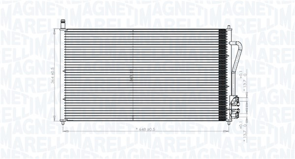 Radiator AC condensator potrivit FORD FOCUS I 1.4-2.0 10.98-03.05 [2]