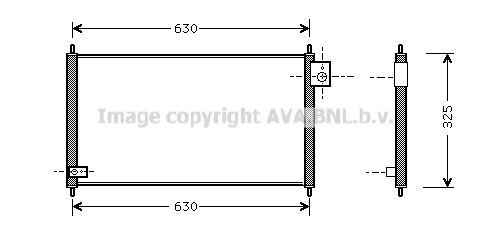 Radiator ac condensator potrivit honda prelude v, s2000 2.0 2.2 10.96-