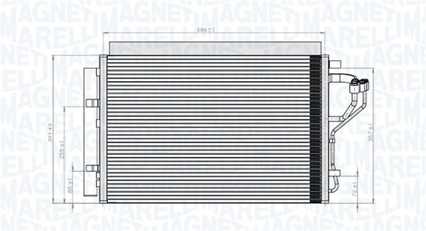 Radiator ac condensator potrivit hyundai elantra v, i30; kia cee d, pro cee d 1.4 1.6 04.11-