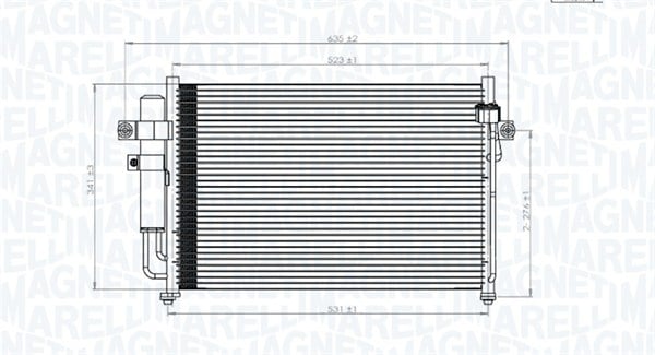 Radiator AC condensator potrivit HYUNDAI GETZ 1.1-1.6 09.02-12.10