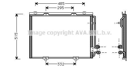 Radiator ac condensator potrivit mercedes e t-model (s210), e (vf210), e (w210) 2.0-5.4 06.95-03.03