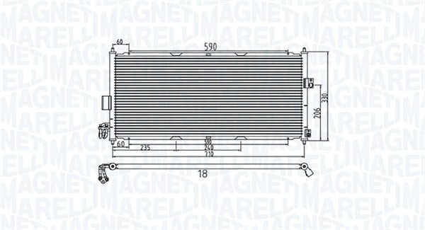 Radiator AC condensator potrivit NISSAN ALMERA II 1.5-2.2D 01.00-11.06