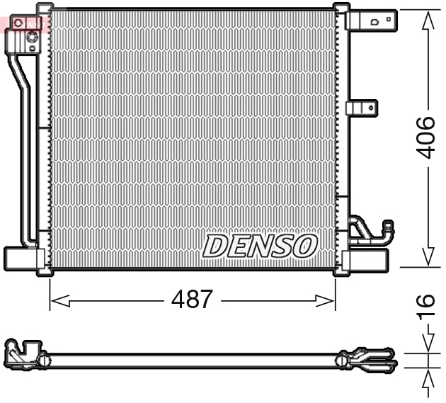 Radiator AC condensator potrivit NISSAN JUKE 1.6 06.10-