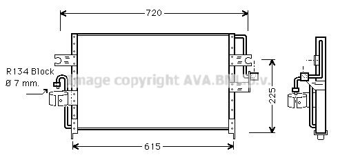 Radiator ac condensator potrivit nissan primera 1.6 2.0 06.93-06.96