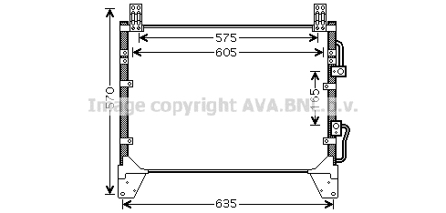 Radiator ac condensator potrivit ssangyong rexton rexton ii 2.7d 03.05-