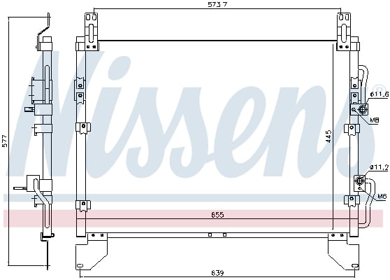 Radiator AC condensator potrivit SSANGYONG REXTON REXTON II 2.7D 08.04-