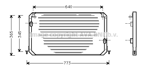 Radiator AC condensator potrivit TOYOTA CAMRY 3.0 09.91-07.96