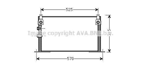 Radiator ac condensator potrivit toyota hilux vi 2.5d 11.01-07.05