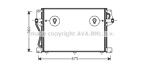 Radiator ac condensator potrivit volvo 850, c70 i, s70, v70 i, xc70 i 2.0-2.5d 02.93-10.05